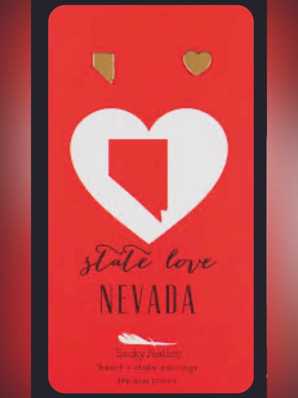 State Love Earrings - NEVADA